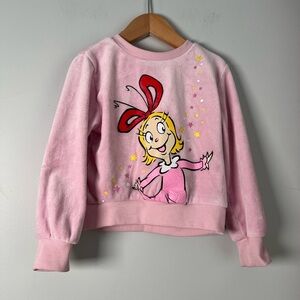 Cindy Lou Who Grinch Sweater Crewneck Christmas Holiday 3T Girl